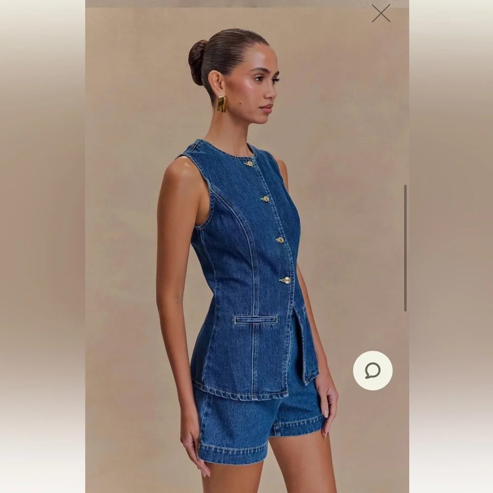 Meshki Abel Denim Shorts - Picture 5 of 12